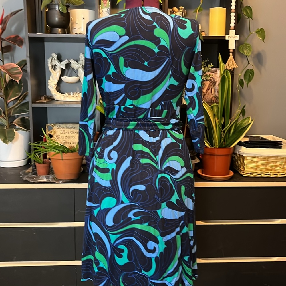 Ann Taylor 3/4 Sleeve Wrap Dress - Picture 2 of 8